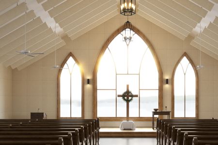church ceiling baffles